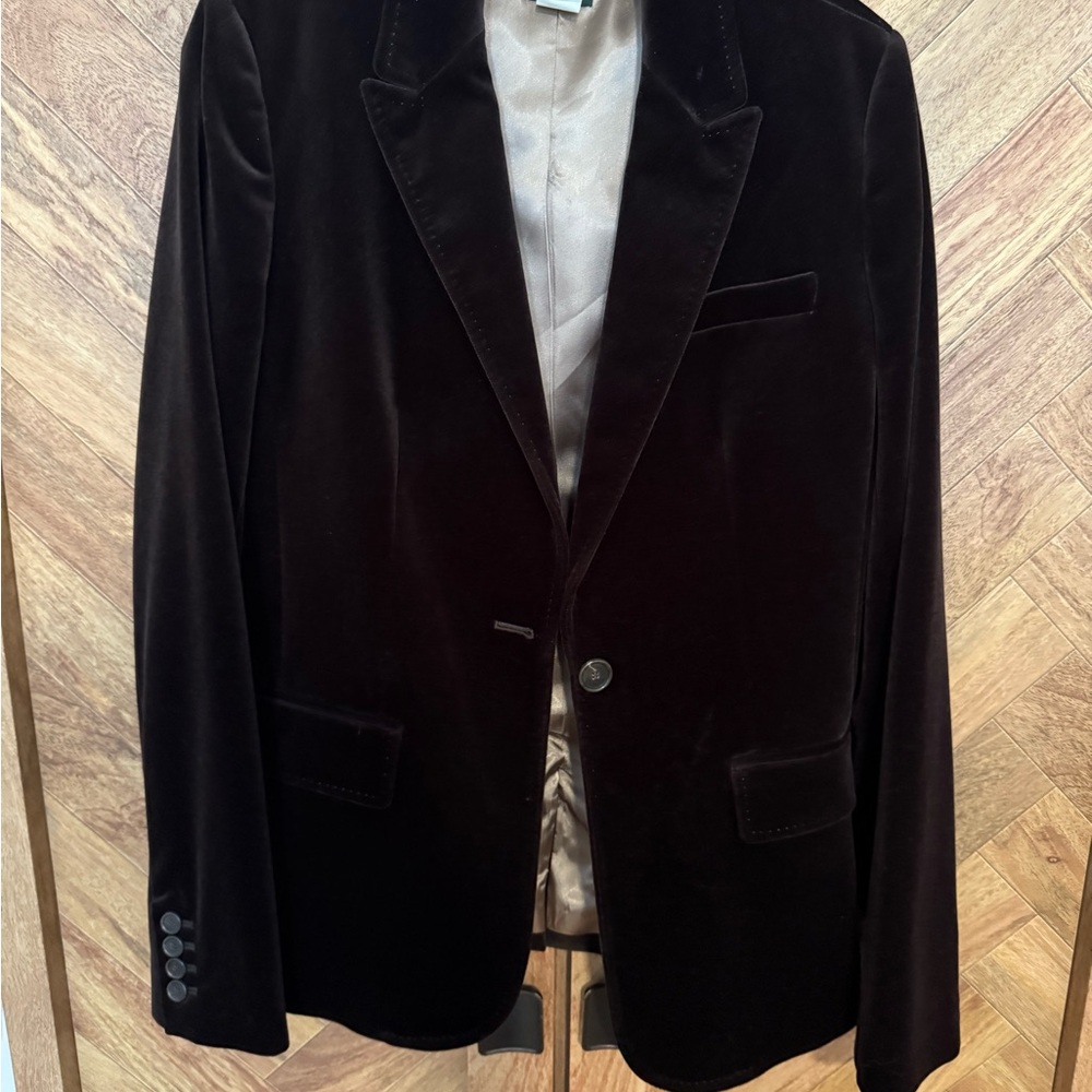 J. Crew Black Velvet Sport Coat Slim Fit